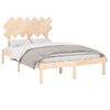 vidaXL Bedframe massief hout 135x190 cm