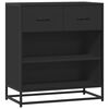 vidaXL Dressoir 68x35x76 cm bewerkt hout zwart
