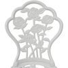 vidaXL Bistrostoelen 2 st gietaluminium wit