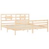 vidaXL Bedframe met hoofdbord massief hout 200x200 cm