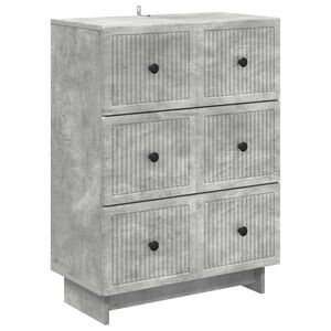 vidaXL Ladenkast Betongrijs 66 x 34,5 x 90 cm Bewerkt hout