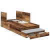 vidaXL Opbergbedframe met lade met opslag Oud Hout 80 cm Bewerkt hout