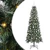 vidaXL Kunstkerstboom met 300 LED Groen 210 cm PVC en Plastic en Staal