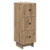 vidaXL Ladenkast Artisanaal eiken 33 x 34,5 x 90 cm Bewerkt hout
