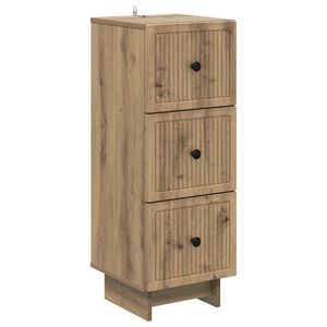 vidaXL Ladenkast Artisanaal eiken 33 x 34,5 x 90 cm Bewerkt hout