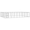 vidaXL Hondenkennel 65,34 m&sup2; staal