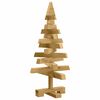 vidaXL Kerstbomen met standaard Bruin 60 cm Massief grenenhout