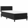 vidaXL Boxspringbed met matras Zwart 200 x 80 cm Polyester
