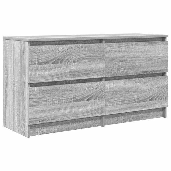 vidaXL Tv-meubel 100x35x54 cm bewerkt hout grijs sonoma eikenkleurig