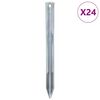 vidaXL Tentharingen 24 st &Oslash;20 mm 22 cm gegalvaniseerd staal