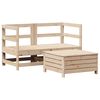 vidaXL 3-delige Loungeset massief grenenhout