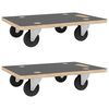 vidaXL Meubelhondjes 2 st rechthoekig 250 kg 60x40x11,5 cm