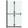 vidaXL Inloopdouchewand inklapbaar 90x190 cm ESG-glas mat