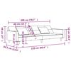 vidaXL Slaapbank 2-zits met 2 kussens en voetenbank fluweel roze