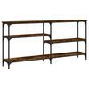 vidaXL Wandtafel 160x29x75 cm bewerkt hout gerookt eikenkleurig