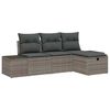 vidaXL Tuin Sofa Set 4 st poly rattan