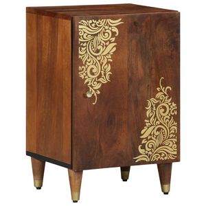 vidaXL Badkamerkast Honingbruin 38 x 33 x 58 cm Massief Mango Hout