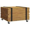 vidaXL Salontafel Bruin 60 x 60 x 38 cm Massief Teakhout