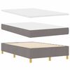vidaXL LED Box Spring Bed met matras Taupe 120 x 190 cm Stof