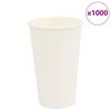 vidaXL Papieren koffiekopjes 1000 st 16oz 400 ml wit