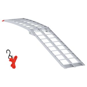 vidaXL Motorfietshelling zilver 340 kg per stuk Aluminium