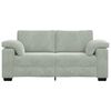 vidaXL Loveseat bank 140 cm fluweel lichtgrijs
