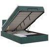 vidaXL Ottoman bed met matras Donkergroen 120 x 200 cm Fluweel