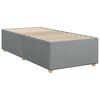 vidaXL Boxspring met matras stof lichtgrijs 80x200 cm