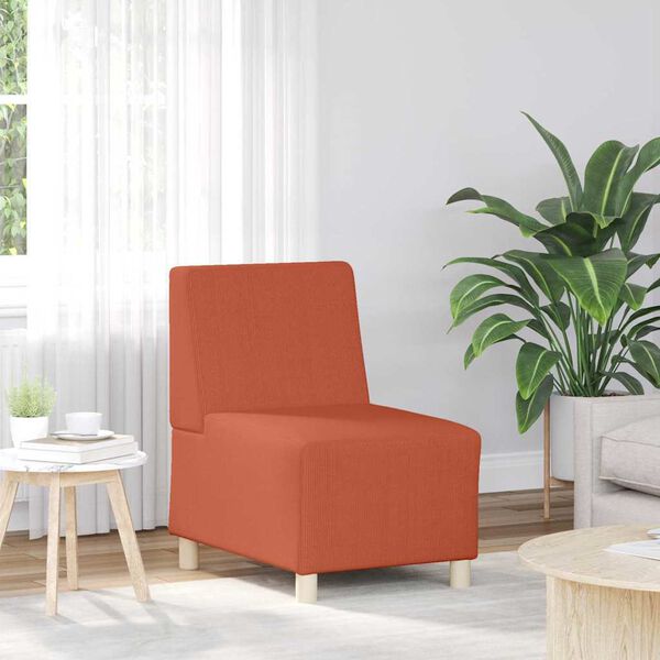 vidaXL Modulaire Bankeenheid Armlos 3 pcs Oranje 55 x 74 x 82 cm