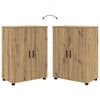 vidaXL Badkamer Kast met opslag Artisan Eiken 60 x 35 x 80 cm