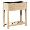 vidaXL Tuin Bloempot Beige 71 x 37 x 76,5 cm Massief Vurenhout
