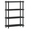 vidaXL Plankenunit 4-laags 100 x 40 x 136,5 cm PP Antracietkleurig