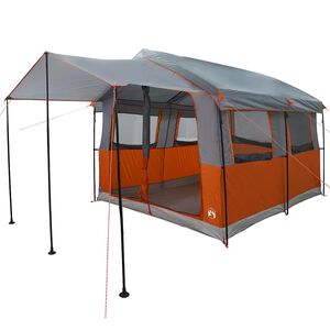 vidaXL Familietent voor 4 Personen 4-persoons Grijs en Oranje