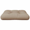 vidaXL Palletkussen 58x58x10 cm stof taupe