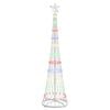 vidaXL LED Kerstboom Multikleur 51 x 51 x 190 cm Metaal