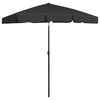 vidaXL Strandparasol 180x120 cm zwart