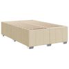 vidaXL Bedframe zonder matras 120x200 cm stof cr&egrave;mekleurig