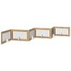 vidaXL Opvouwbaar hondenhek met standaards 6 pcs Artisanaal eiken