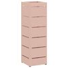 vidaXL Paraplu Standaard met opslag Roze 15,5 x 15,5 x 49 cm Metaal