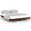 vidaXL Bedframe zonder matras hout gerookt eikenkleurig 140x200 cm