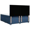 vidaXL Boxspring met matras stof blauw 200x200 cm