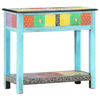 vidaXL Wandtafel handgeschilderd 80x35x75 cm massief mangohout