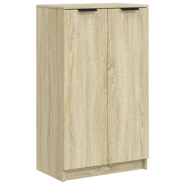 vidaXL Schoenenkast 59x35x100,5 cm bewerkt hout sonoma eikenkleurig