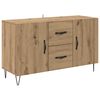vidaXL Dressoir Artisan Eiken 100 x 36 x 60 cm Bewerkt hout