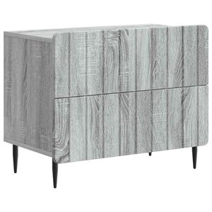 vidaXL Nachtkastje Grijs sonoma 62 x 34,5 x 49,5 cm Bewerkt hout