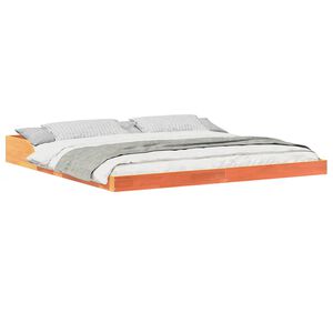 vidaXL Bedframe Wasbruin 180 x 220 cm Massief grenenhout