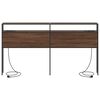 vidaXL Opberghoofdbord met plank bruin eikenkleur 200 cm Bewerkt hout