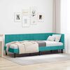 vidaXL Hoekbedframe met hoofdeinde Turquoise 80 x 200 cm Fluweel