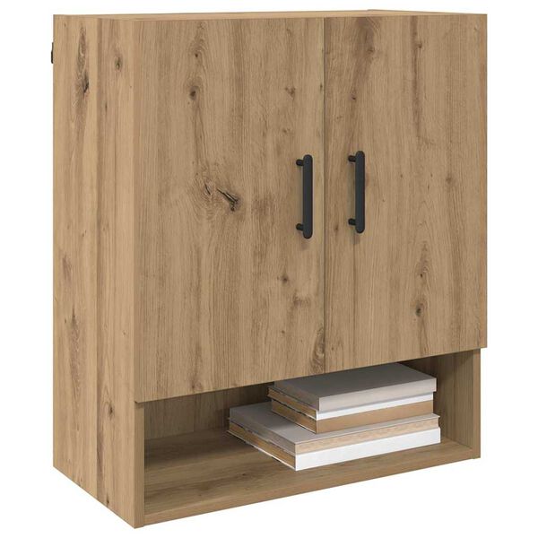 vidaXL Wandkast Artisan Eiken 60 x 31 x 70 cm Bewerkt hout
