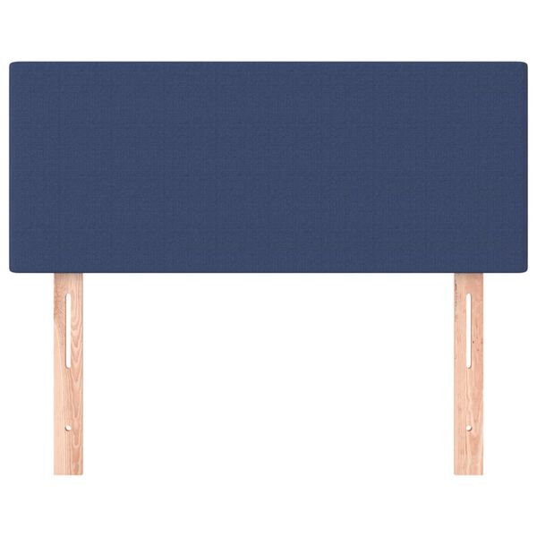 vidaXL Hoofdbord 100x5x78/88 cm stof blauw